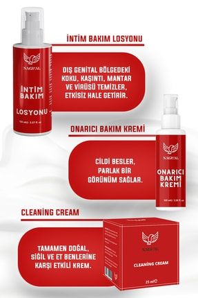 Cleaning Cream, Intim Bakım Losyonu Ve Onarıcı Bakım Kremi Seti N3SET001