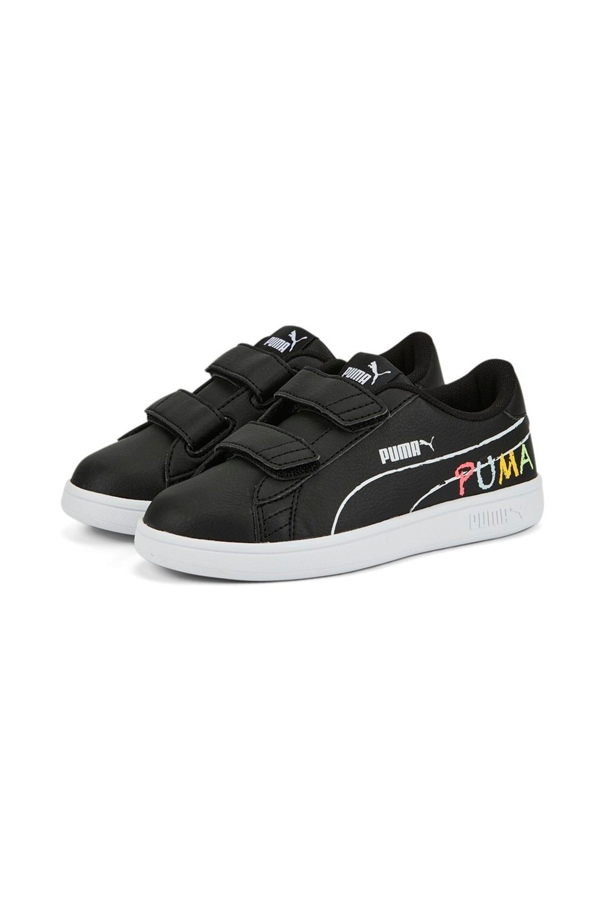 Puma Smash V2 Home School مشکی یونیسکس Kids کفش ورزشی