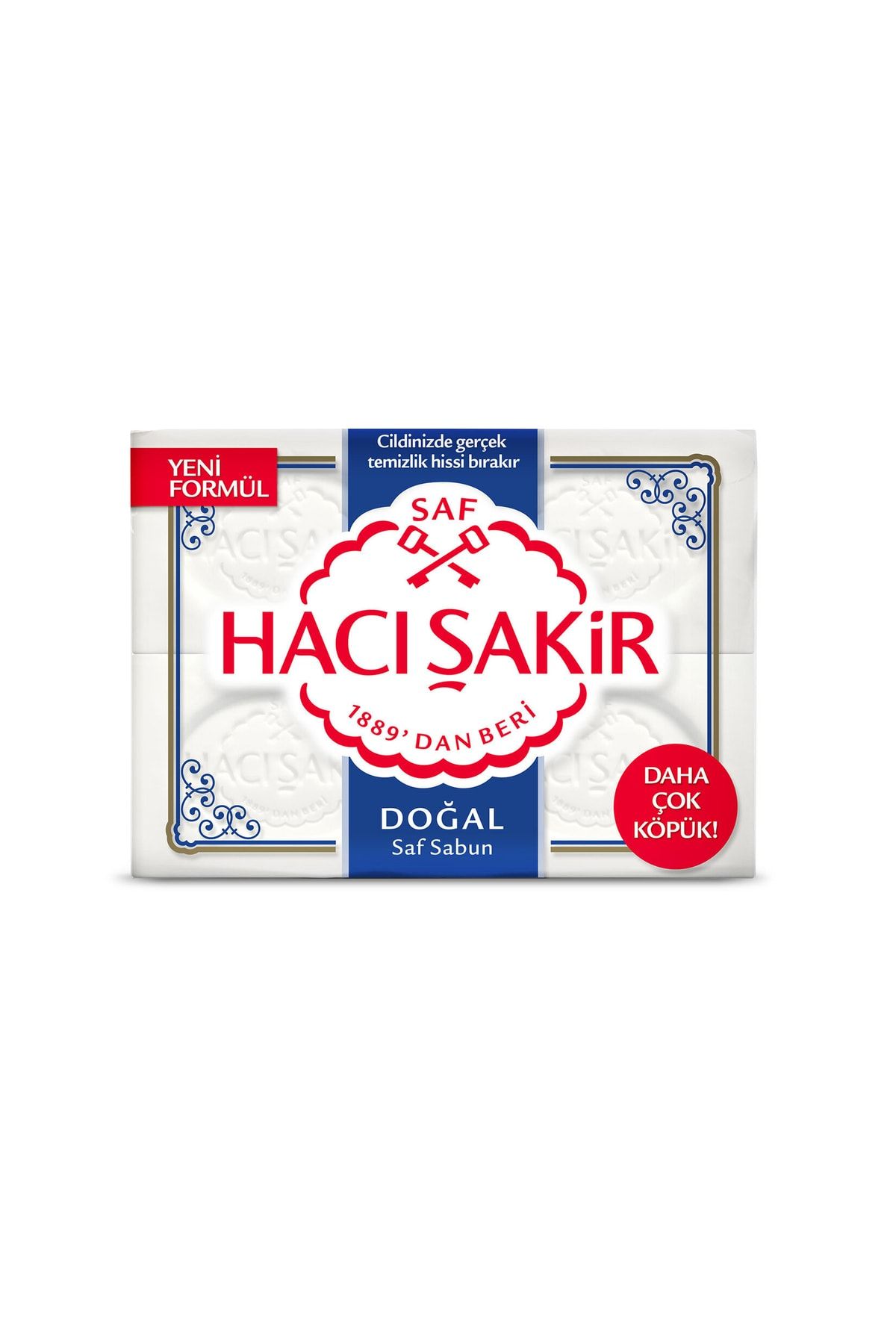 صابون سفید طبیعی 4x150 گرم 1 عدد Hacı Şakir
