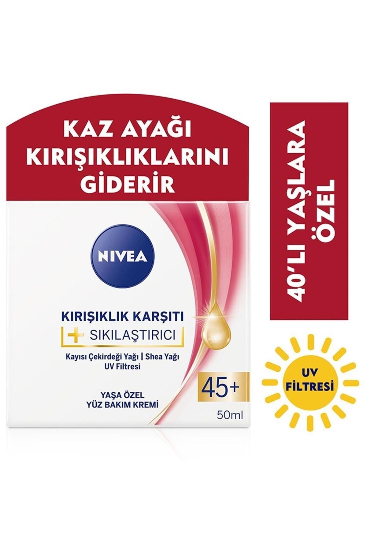 برند: ضد چروک + کرم سفت کننده 45+ سن 50 میلی لیتر دسته: کرم صورت NIVEA