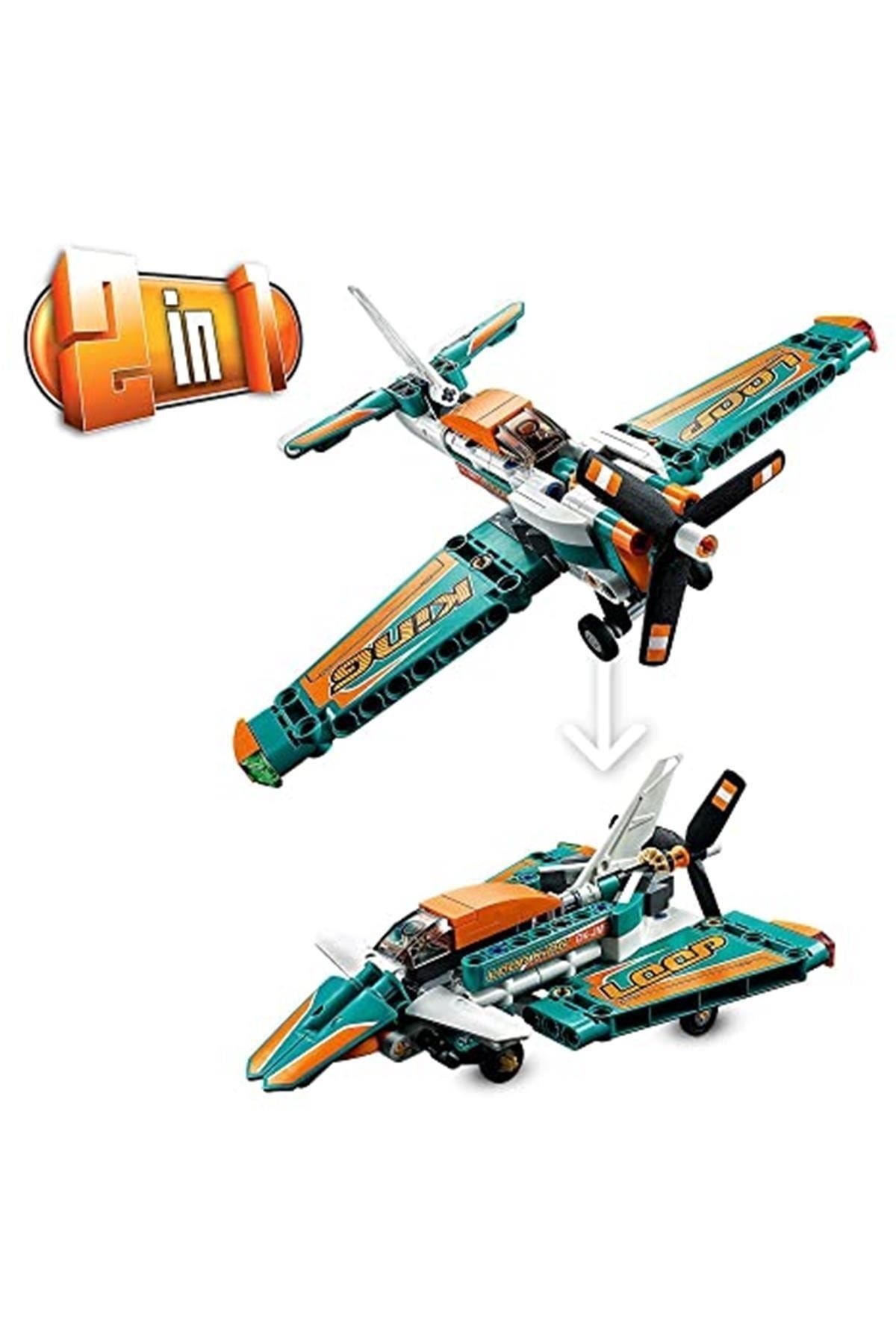 Technic Yarış Uçağı 42117 Model Uçak Oyuncaklarını Seven Erkek Ve Kız Çocuklara Yönelik Yapım - 3
