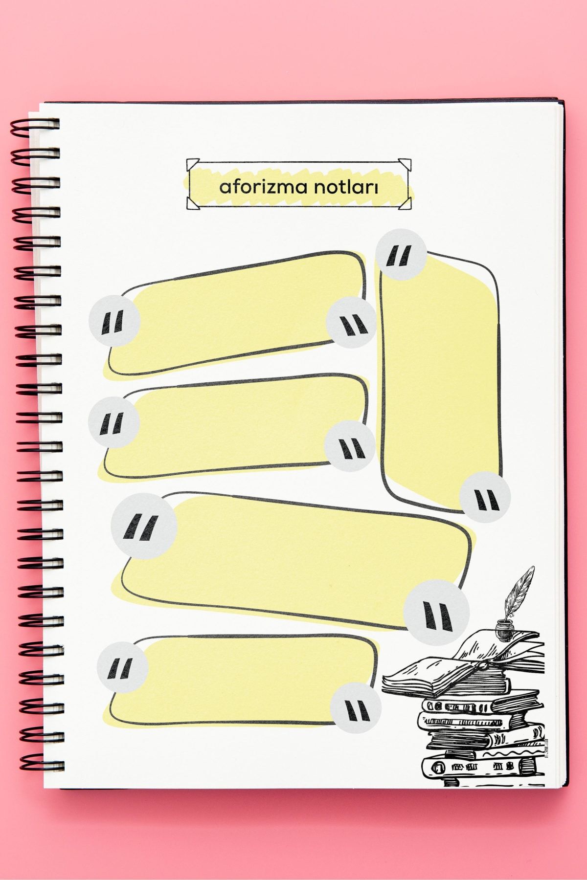 Apeirona-Book Reading Notebook | Follow - Take Notes - Set Up Your Library - Plan Your Reading | Reading Planner 7