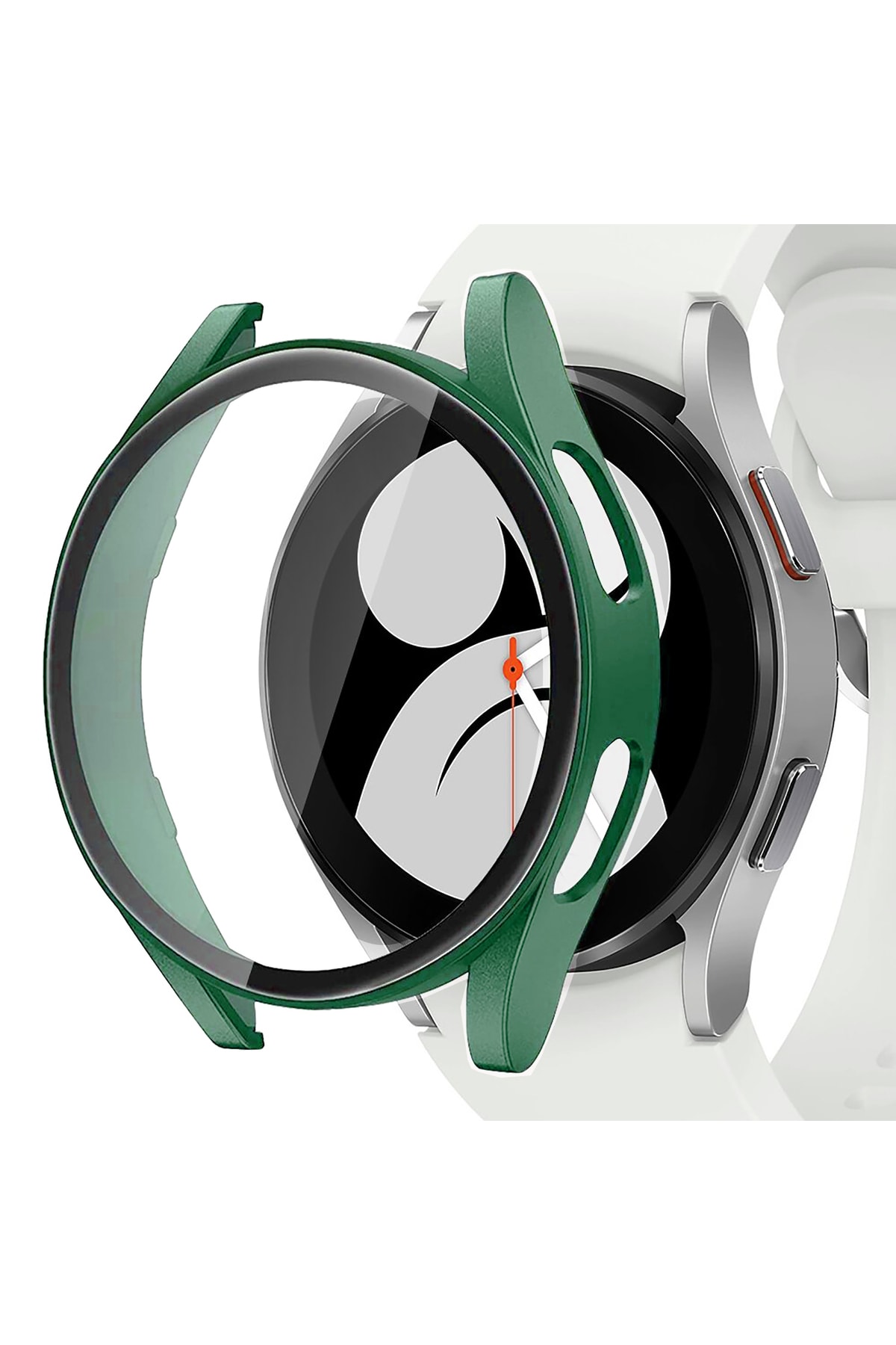 Samsung Galaxy Watch 4 Series 44mm Compatible Screen Protector Glass And Case Protector Rigid Pc