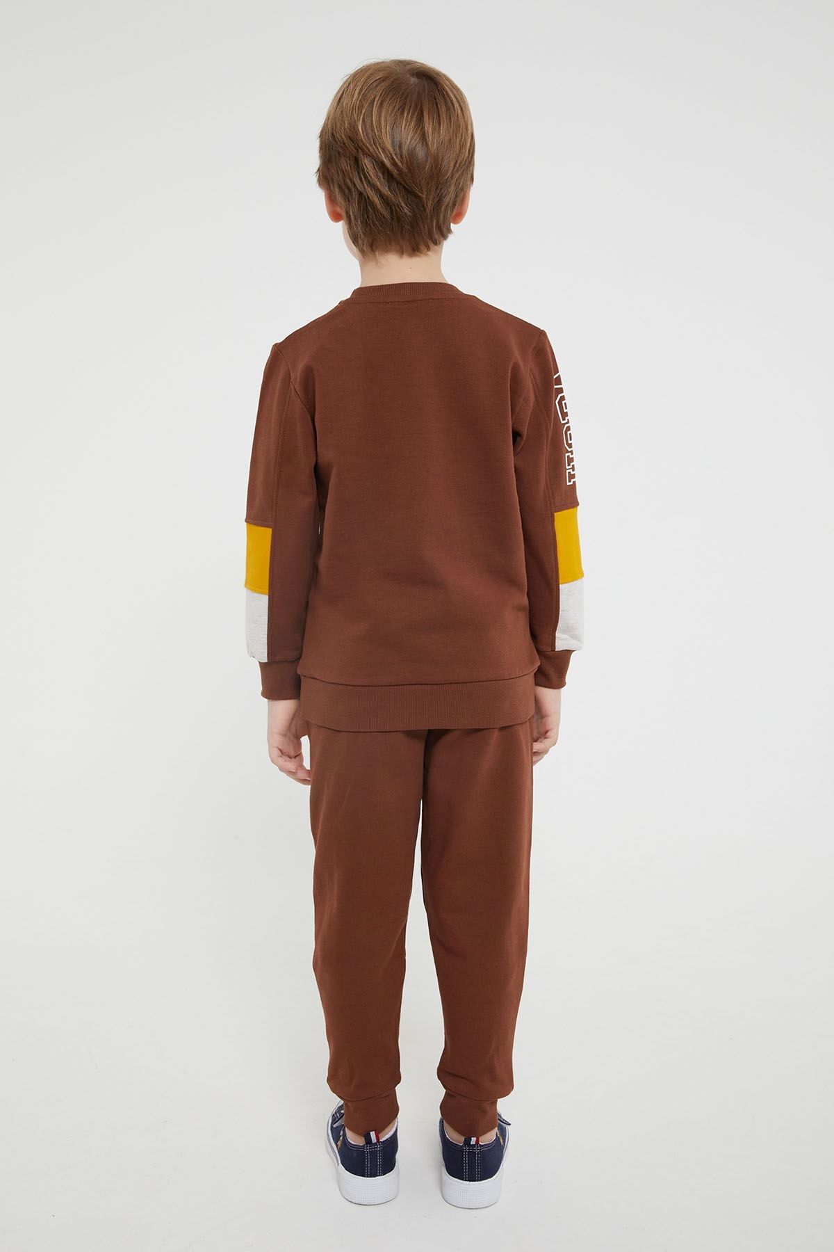 U.S. Polo Assn. Licensed Brown Boy s Tracksuit with Kangaroo