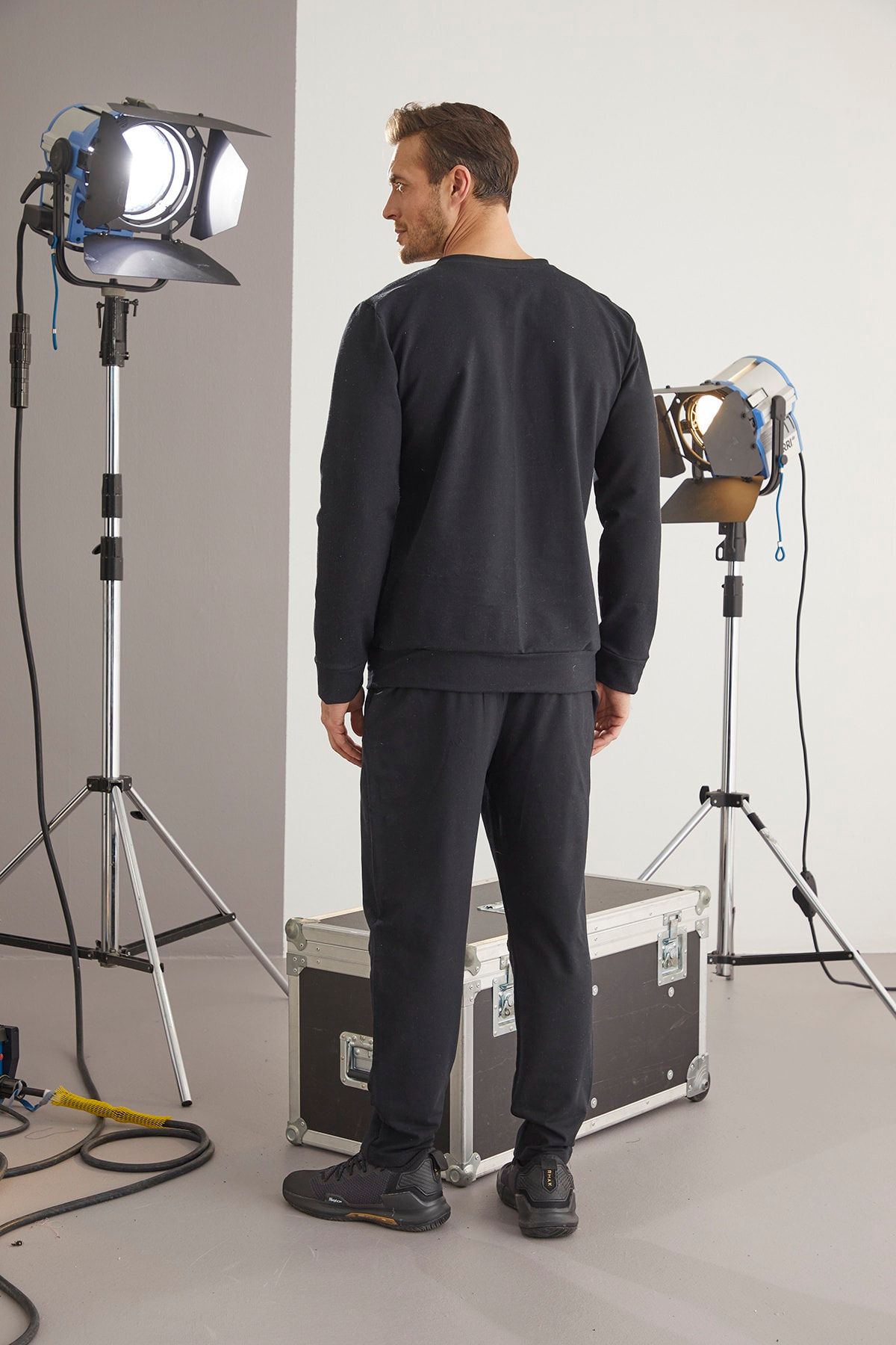 Antrasit Cepli Eşofman-sweatshirt Takım