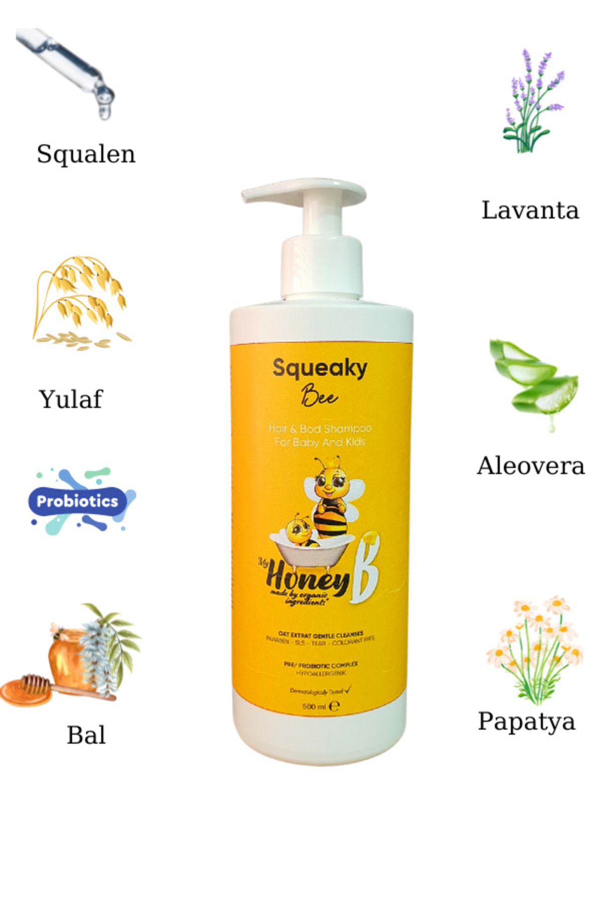 My Honey B Squeaky Bee Saç Ve Vücut Şampuanı 500 ml