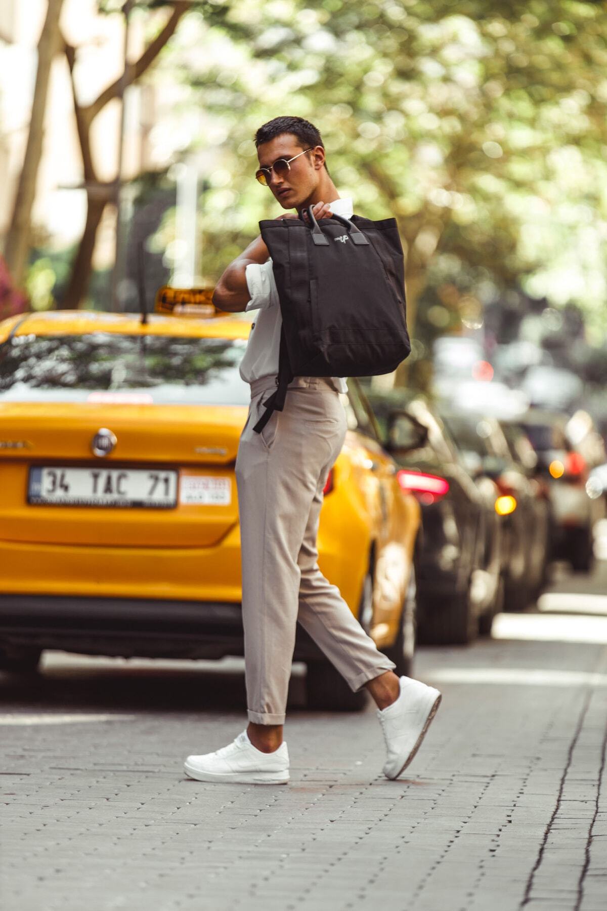 کوله پشتی زنانه بژ Snug Up | 8691961 اورجینال - تصویر 8