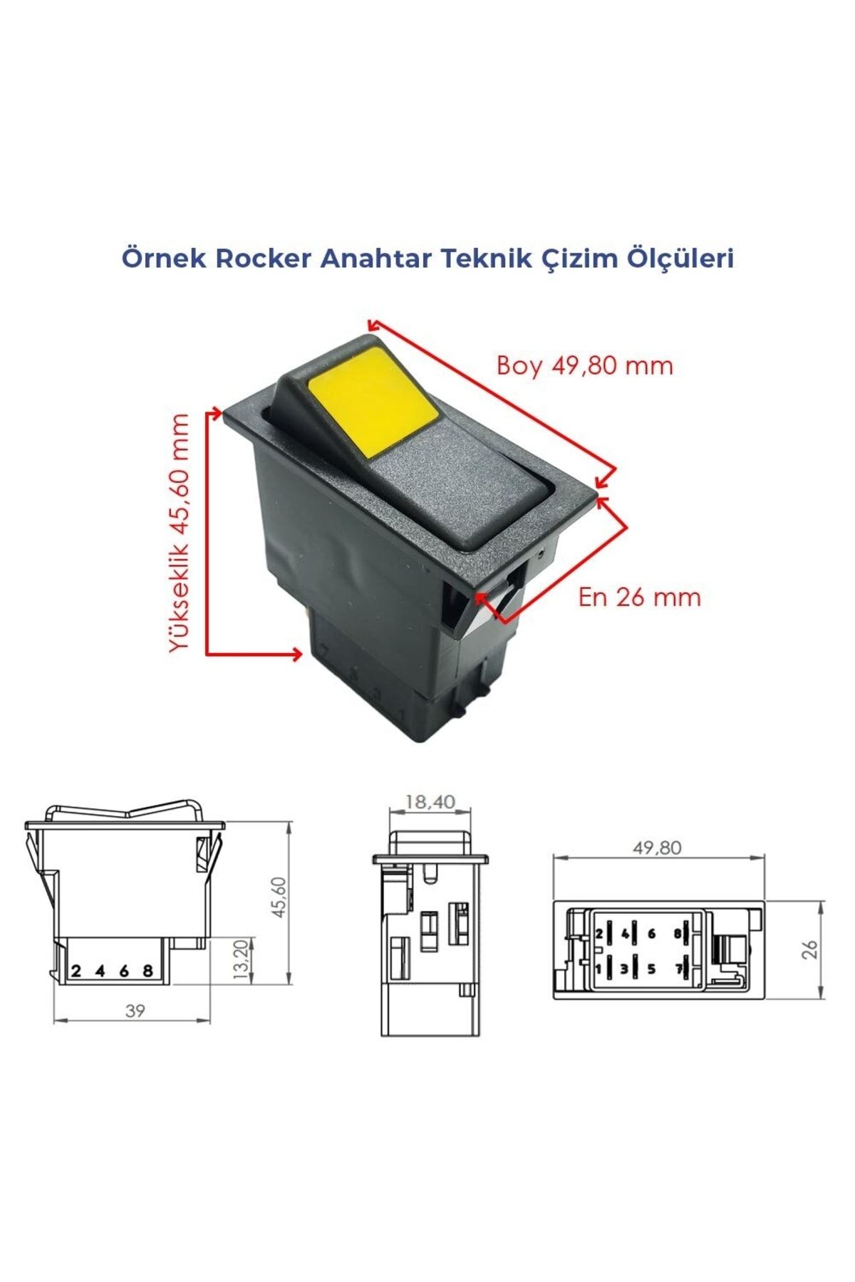 allestock-Askam Fargo Rear Fog Lamp Switch - 24v with Bulb 4