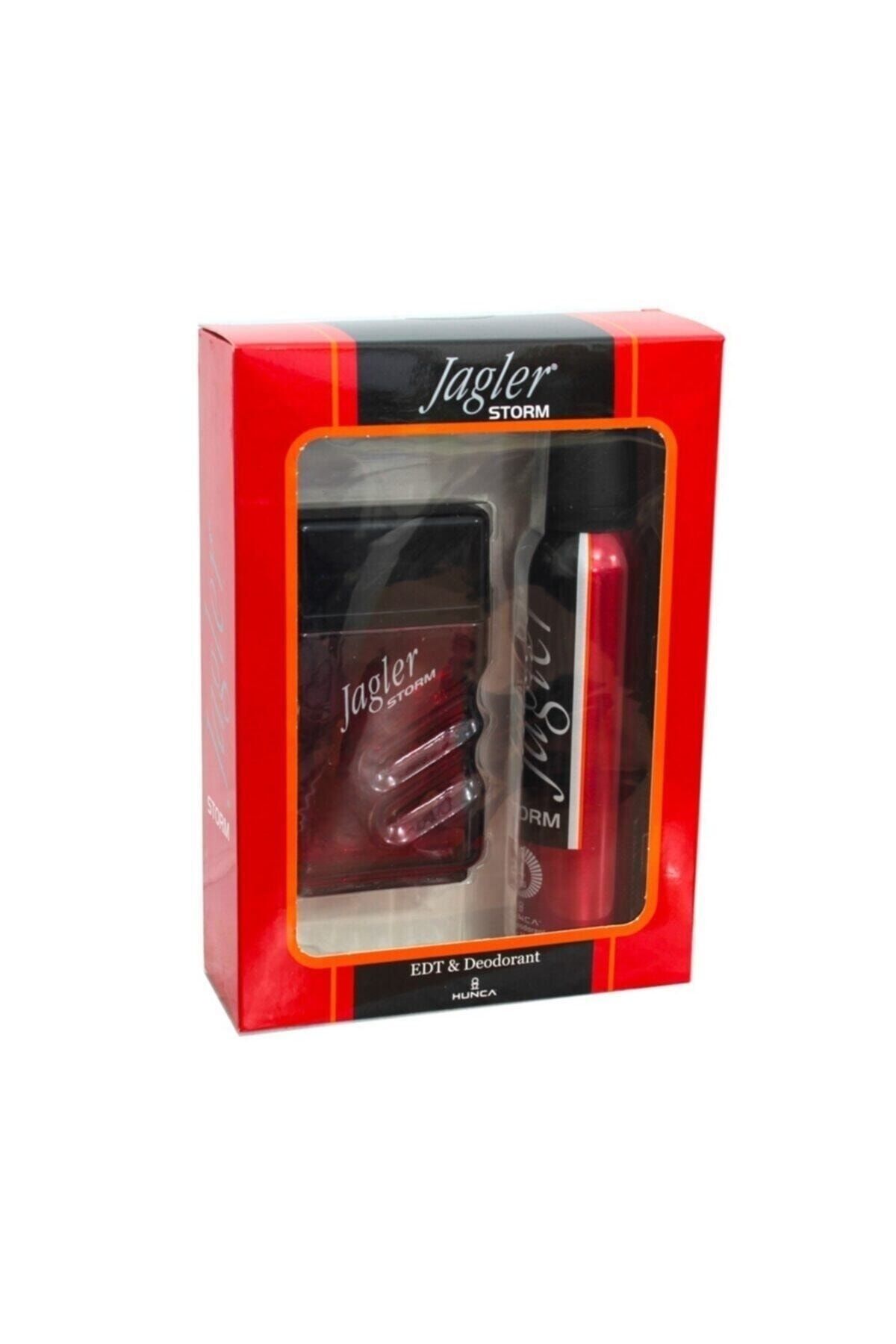 ست عطر مردانه دئودورانت Storm Edt 90 ml 150 ml 8690973028549 Jagler