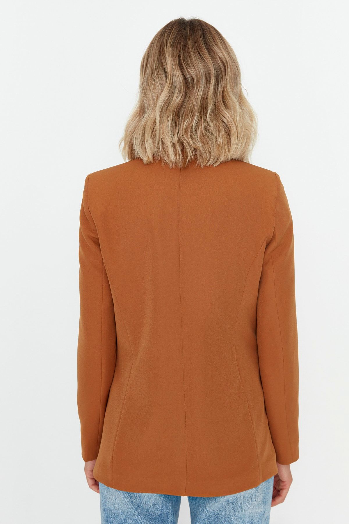 TRENDYOLMİLLA Camel Düğmeli Ceket TWOAW22CE0168 BY7394