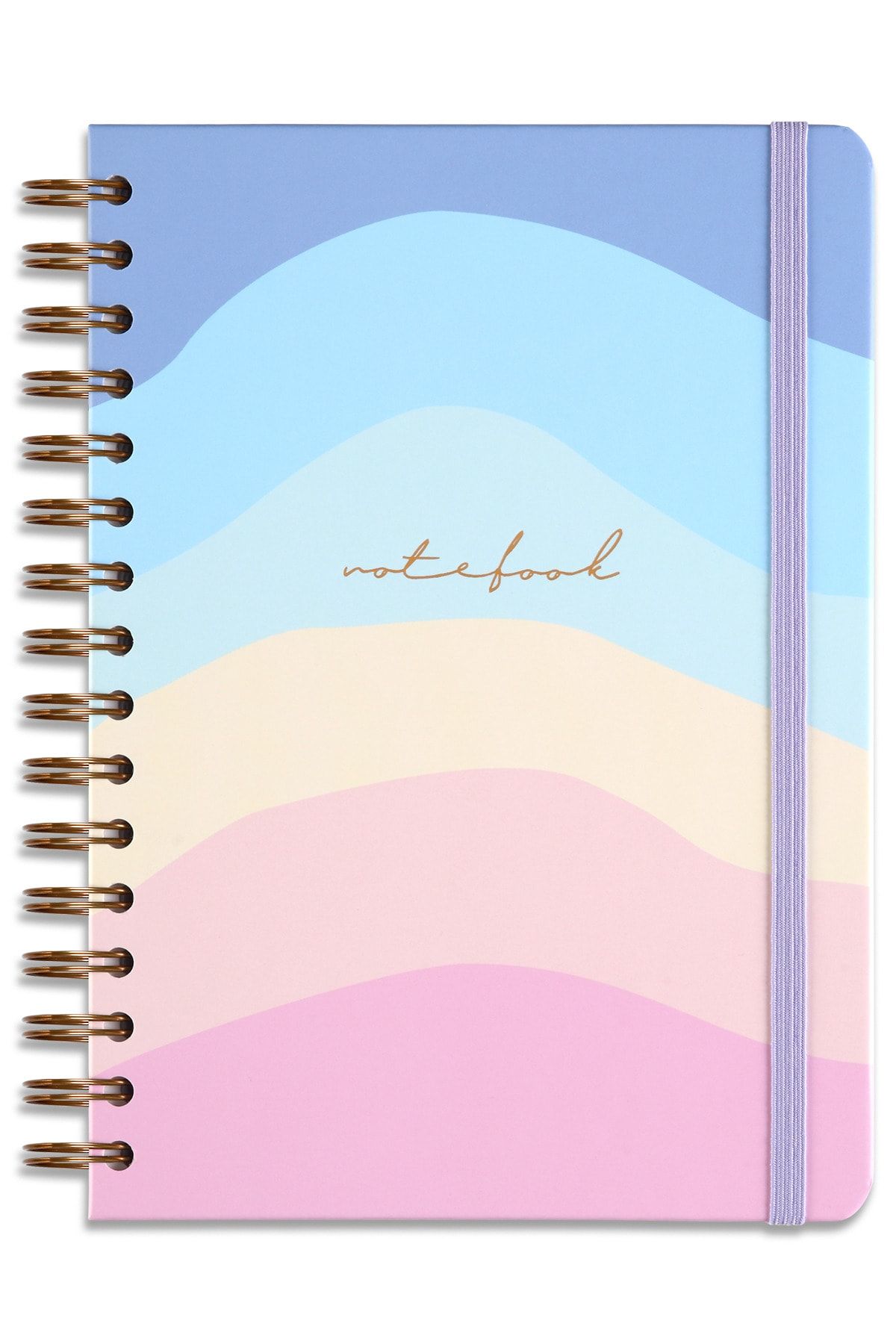 Matt Notebook-15x21 cm A5 Caiet pe spirală Curcubeu 3
