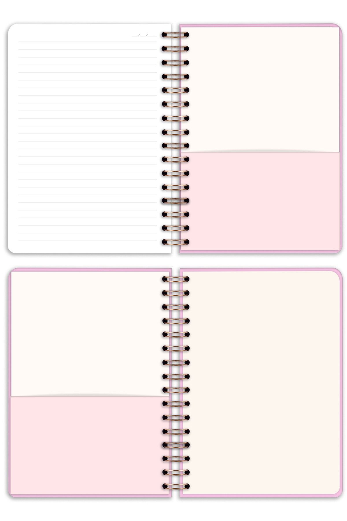 Matt Notebook-15x21 cm A5 Caiet pe spirală Curcubeu 5