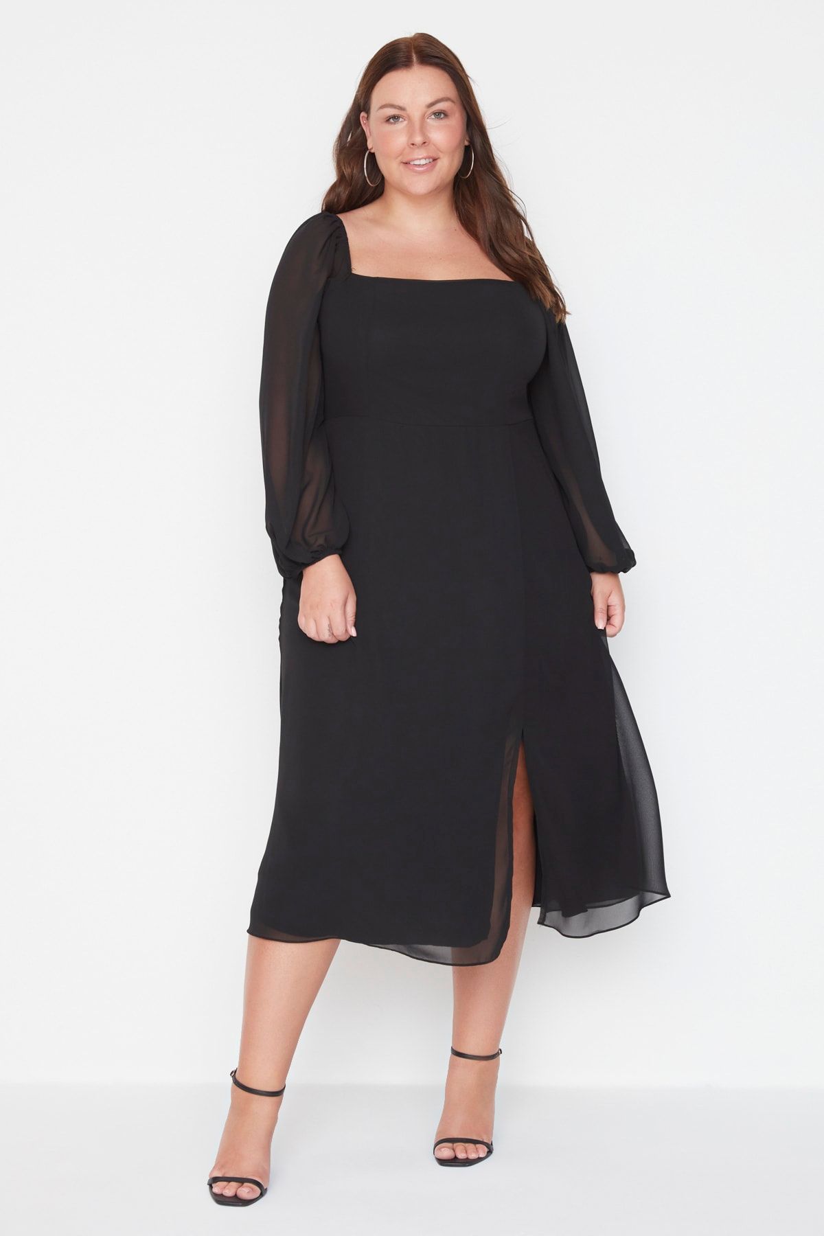 Buy Trendyol Plus Size Slit Woven Dress 2024 Online