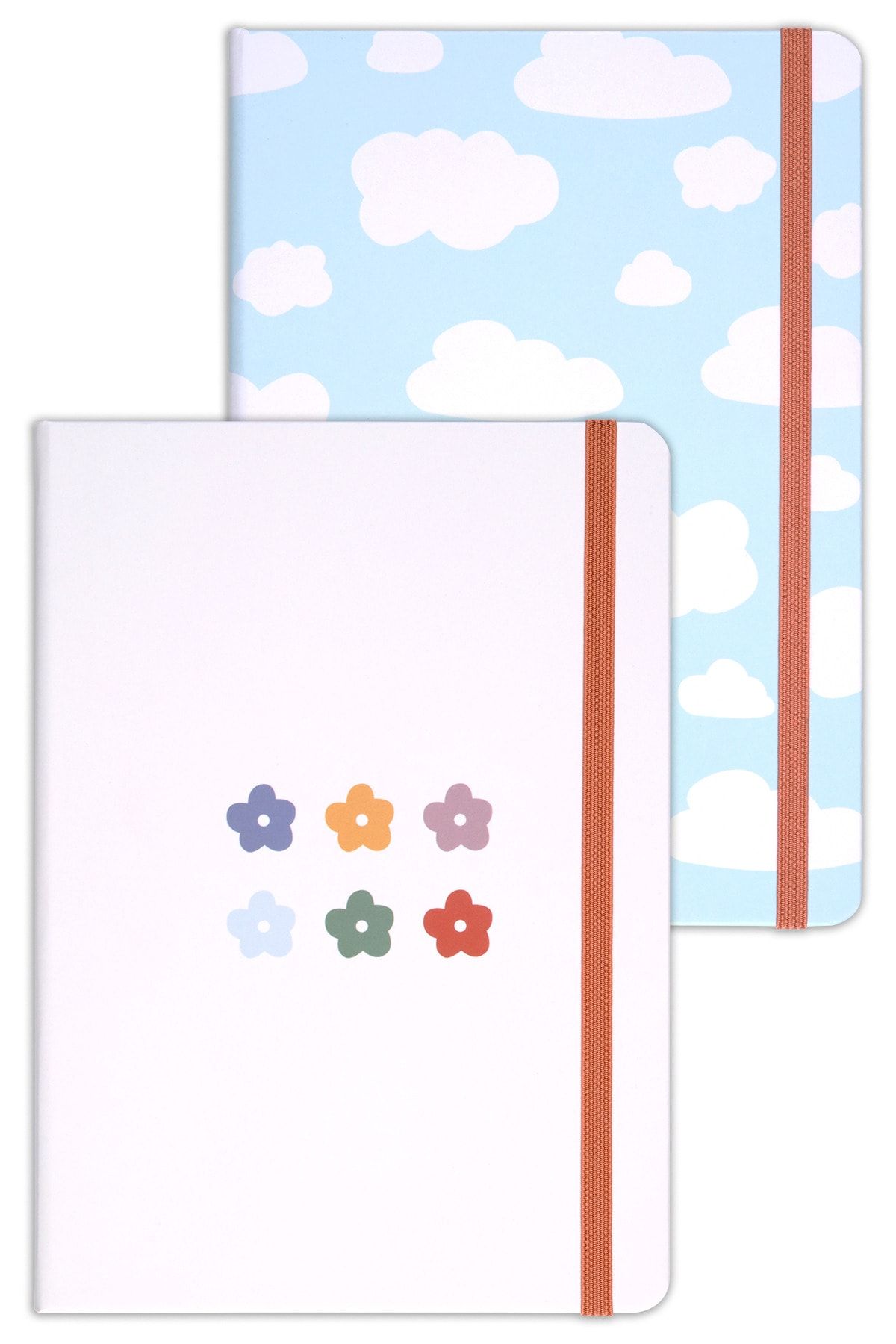 Matt Notebook-A5 Notebook Set of 2 15x21 Cm Dotted Cloud 6
