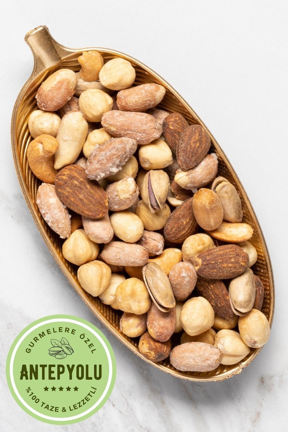 Antepyolu Deluxe Gurme Serisi 1. Kalite Jumbo Iri Boy Lüks Karışık Kuruyemiş Taze &amp; Lezzetli Lüx Çerez 350 gr ZO10637