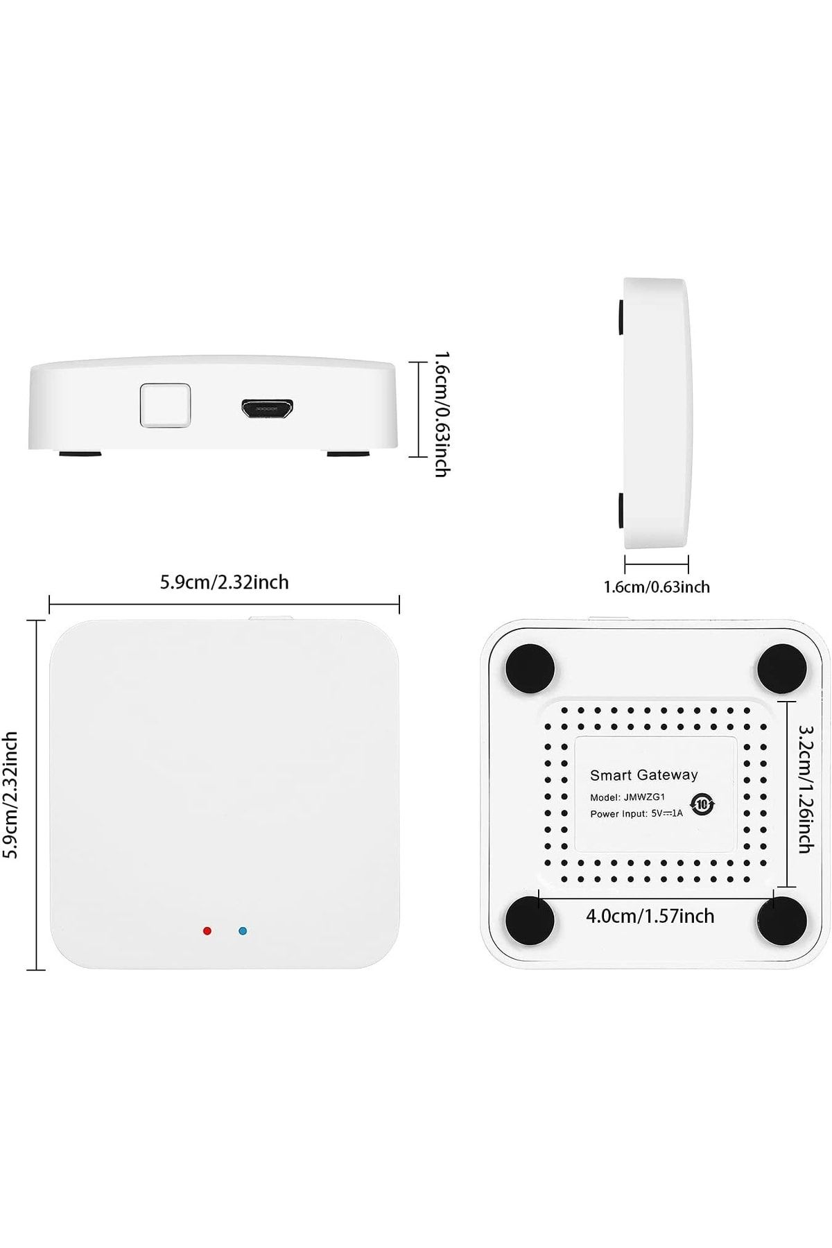 HECTOR EMPORİUM-Tuya Zigbee Gateway, Teekar Smart Gateway Hub Compatible With All Zigbee 3.0 Smart Devices, Smart E 2