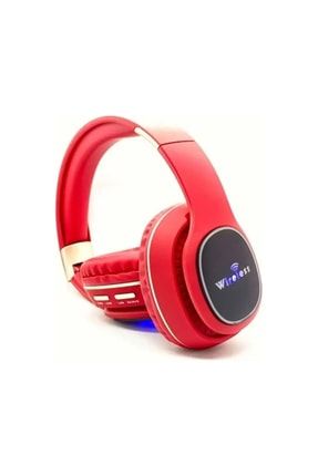 Z4bt Bluetooth 5.0 Wireless Kablosuz Mikrofonlu Kulaküstü Kulaklık Led Işıklı Kırmızı Genç TYC00115829676