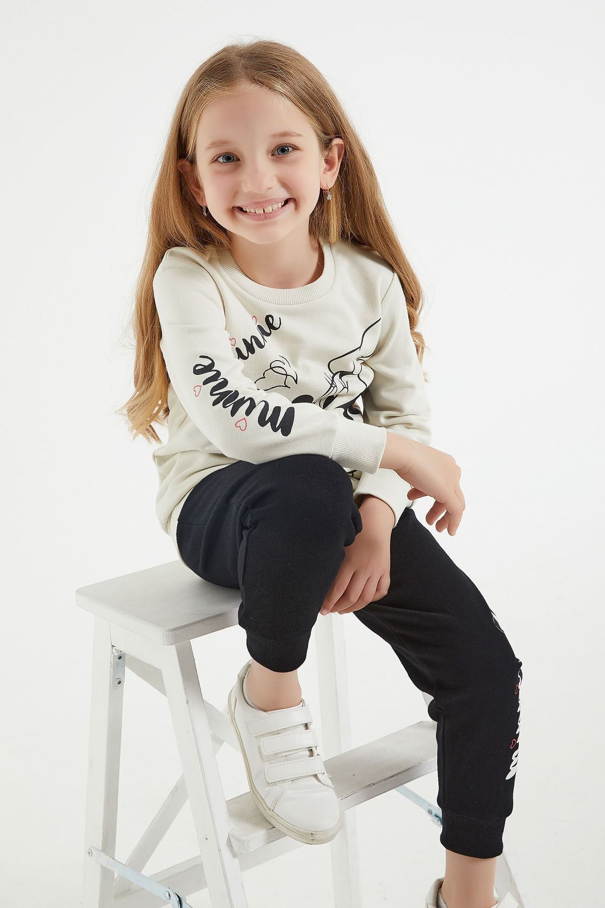 MINNIE MOUSE Sweatsuit set Ecru
