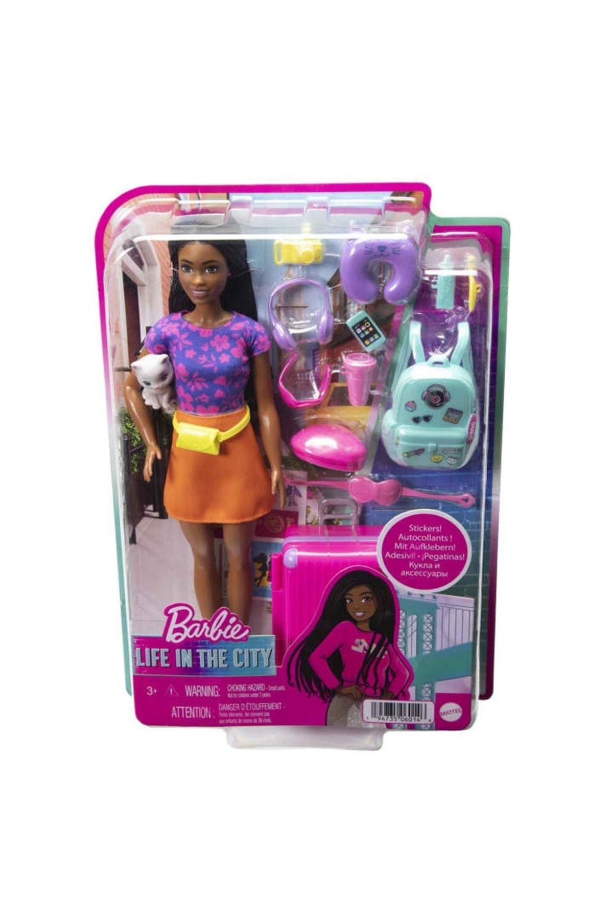 mattel Barbie Brooklyn Seyahatte Bebeği Ve Aksesuarları Hgx55