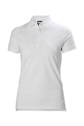 Kadın Beyaz Polo Yaka Tshirt HHA.53055