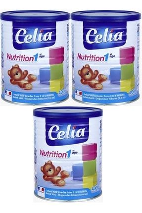 Celia Nutrition No:1 400gr Bebek Sütü Doğumdan Itibaren (0-6 Ay) (3 Lü Set) PAKETCELİA002