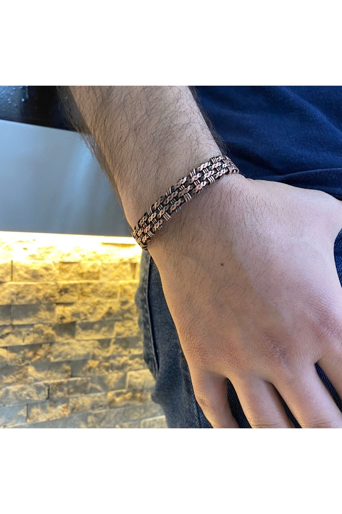 Viking Style %100 Bakır Unisex Bileklik