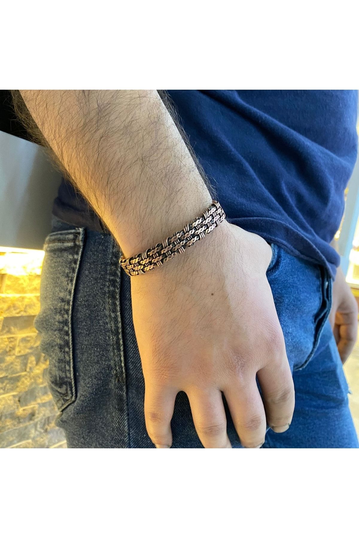 Viking Style %100 Bakır Unisex Bileklik