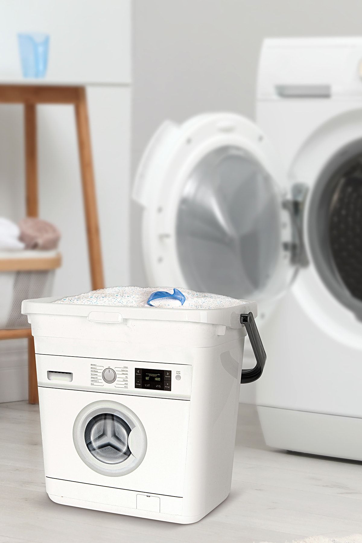 Meleni Home Deterjan Saklama Kutusu Kulplu Deterjanlık 6 Lt