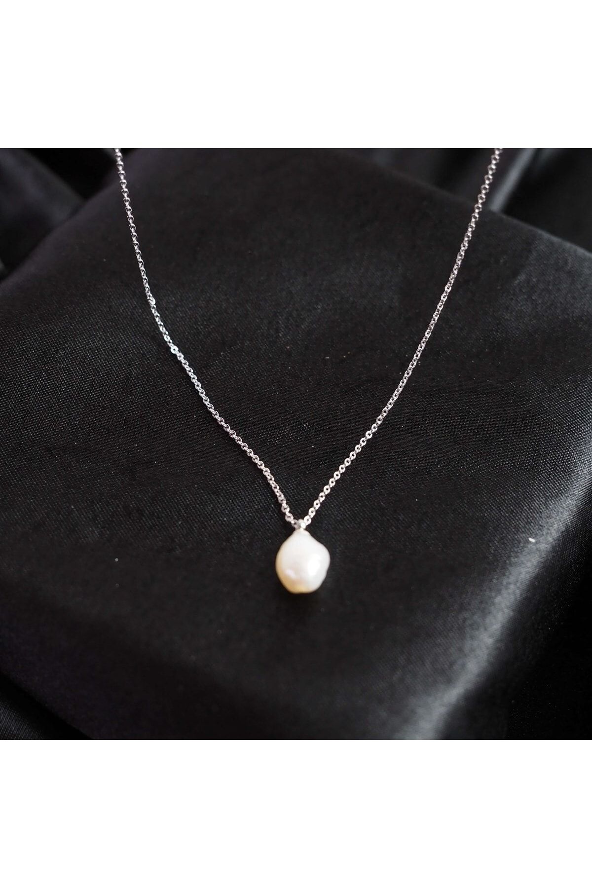 Saturn Pearl Necklace For Women, Pearl Planet Necklace, Sterling Silver  Saturn | Fruugo NO