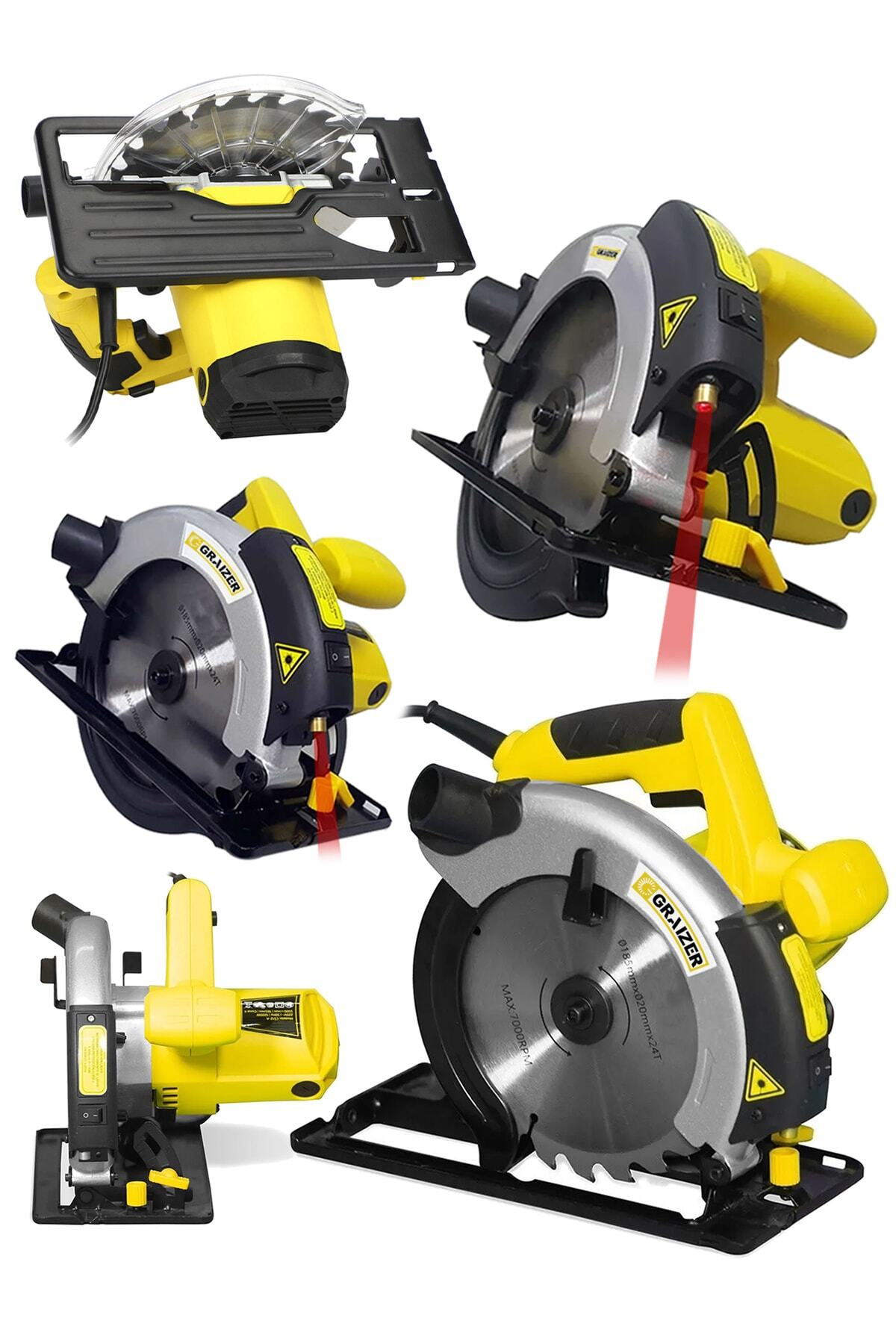 Graizer Alman 9000 Xdrive Metal Şanzuman Lazerli Daire Testere Sunta Kesme Makinesi 45' Açılı Kesim