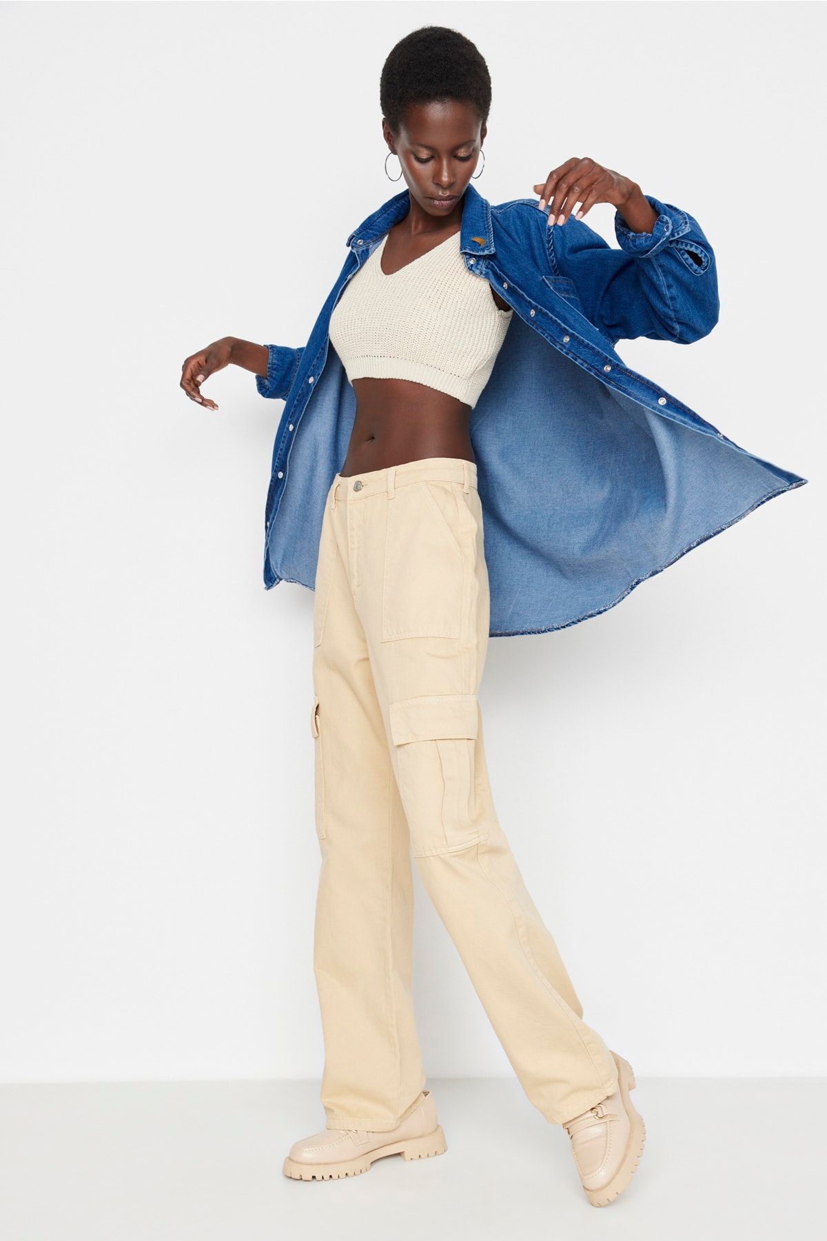 Yoko store beige jeans