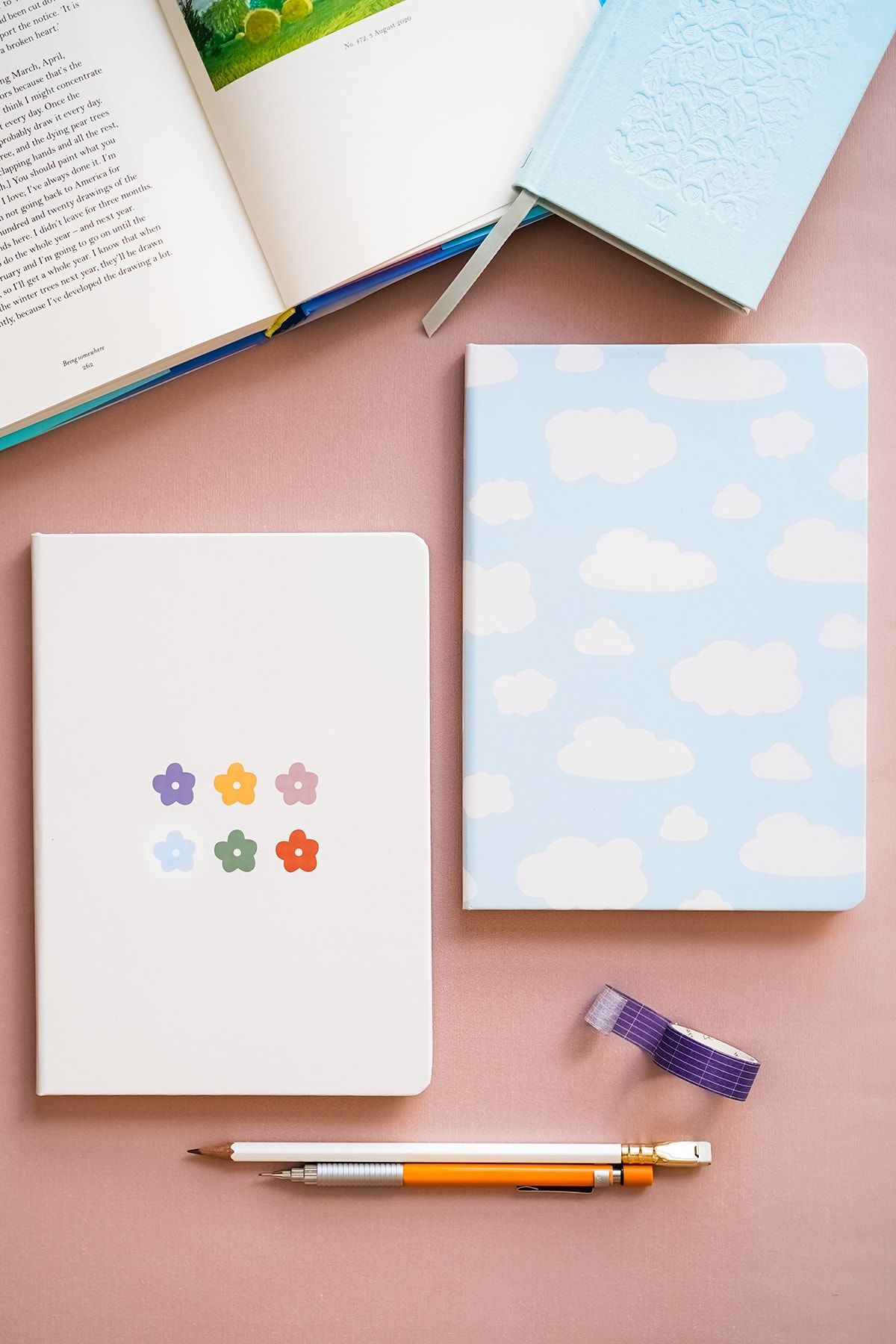 Matt Notebook-A5 Notebook Set of 2 15x21 Cm Dotted Cloud 3