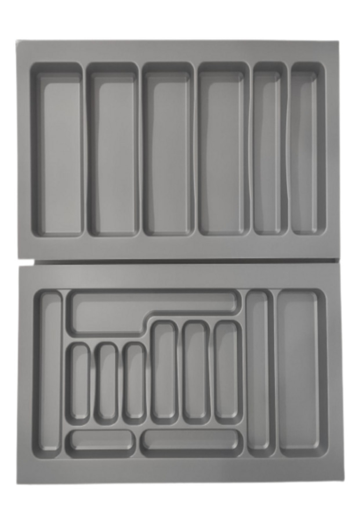 85/49 Cm 2-Piece Set Drawer Inner Groin and Bucket Grey Can Be Cut to 78/40 Cm