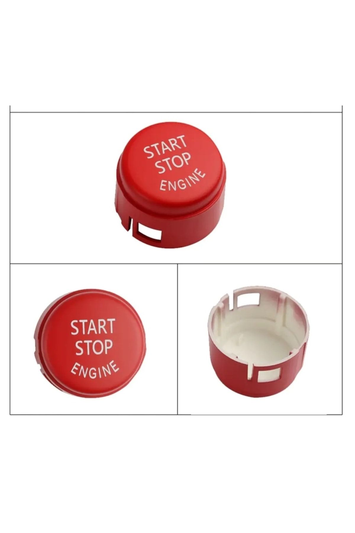Next Oto-Compatible with Bmw 5 F10 Start Stop Button Red 1