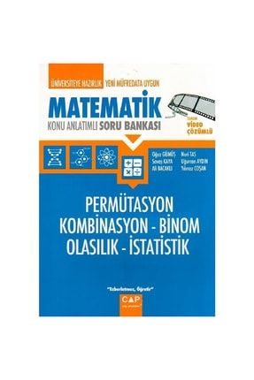 Çap Matematik Permütasyon Kombinasyon Binom Olasılık Istatistik Yeni 2020 KTP12900
