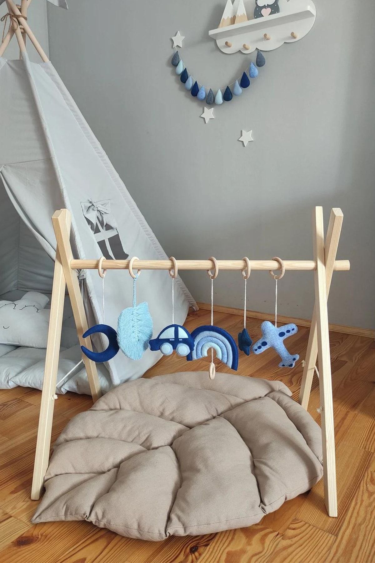 Alyones Boho Baby Oyun Salonu Oyuncakları, Baby Gym (renksiz, Ham)