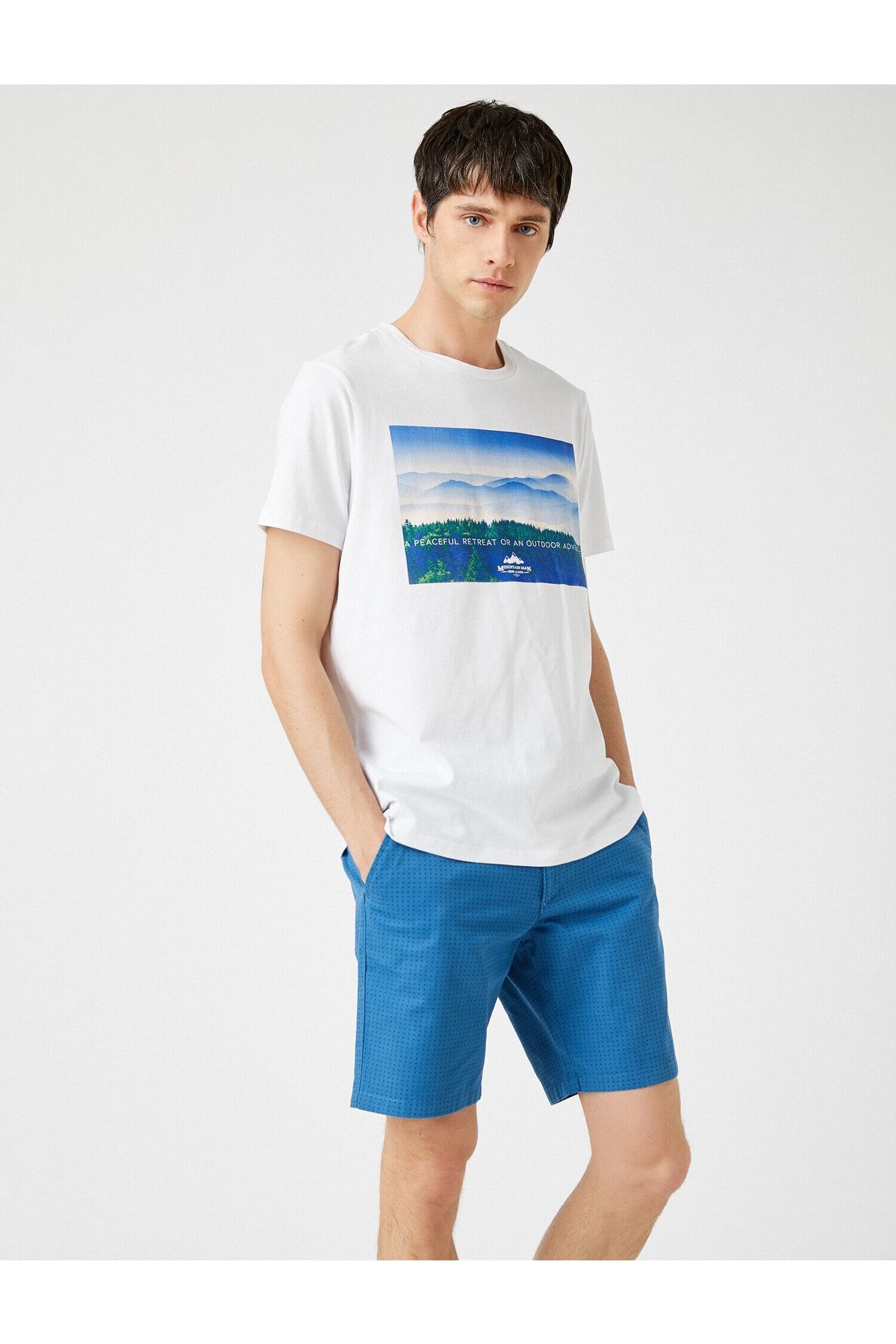Koton Shorts Grün Mittlerer Bund Fast ausverkauft