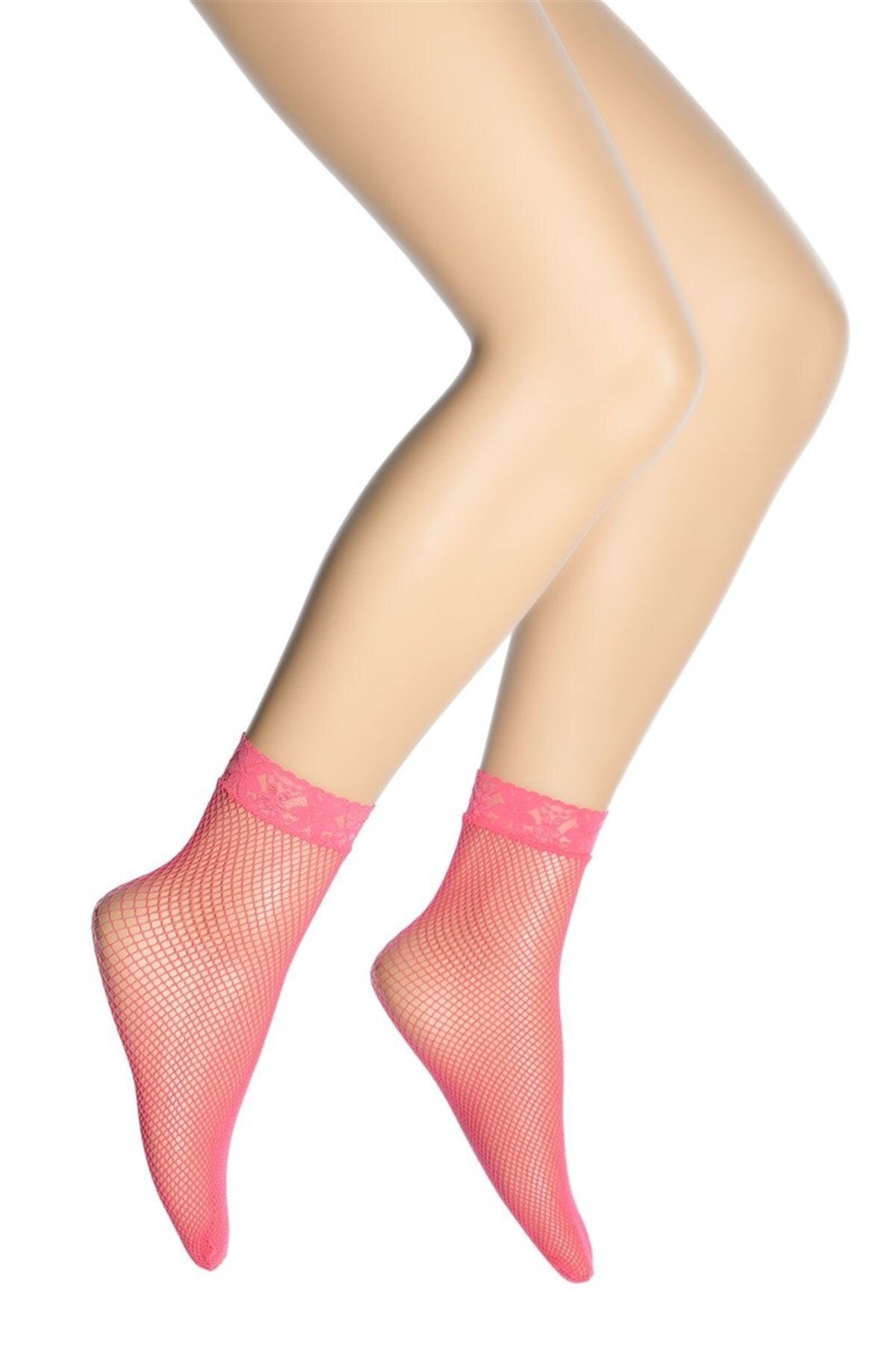 DORE Women's Skin Large Fishnet Knee Socks 12 Pack - Trendyol