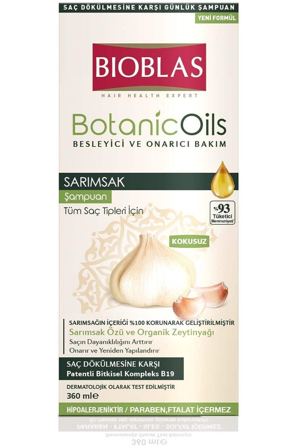 Bioblas-Garlic Botanical Oils Shampoo - 360 Ml, For All Hair Types 1
