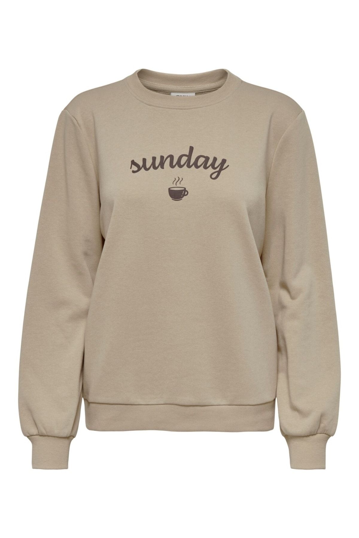 Only Onlweekday L s Figure Box Swt Sunday Printed Crew Neck Sweatshirt Trendyol
