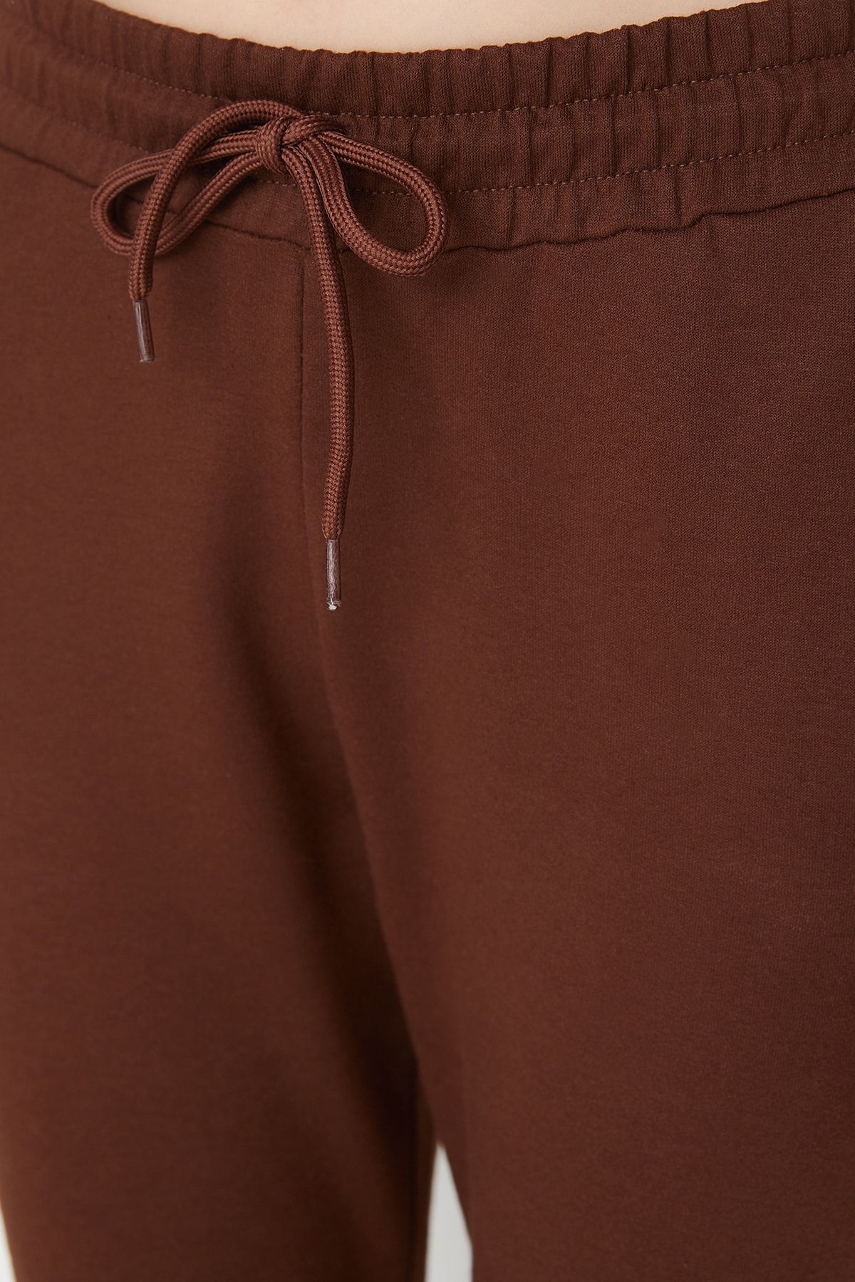 Trendyol Collection-Braune Basic Jogger Dünne Strick-Jogginghose TWOAW21EA0194 6