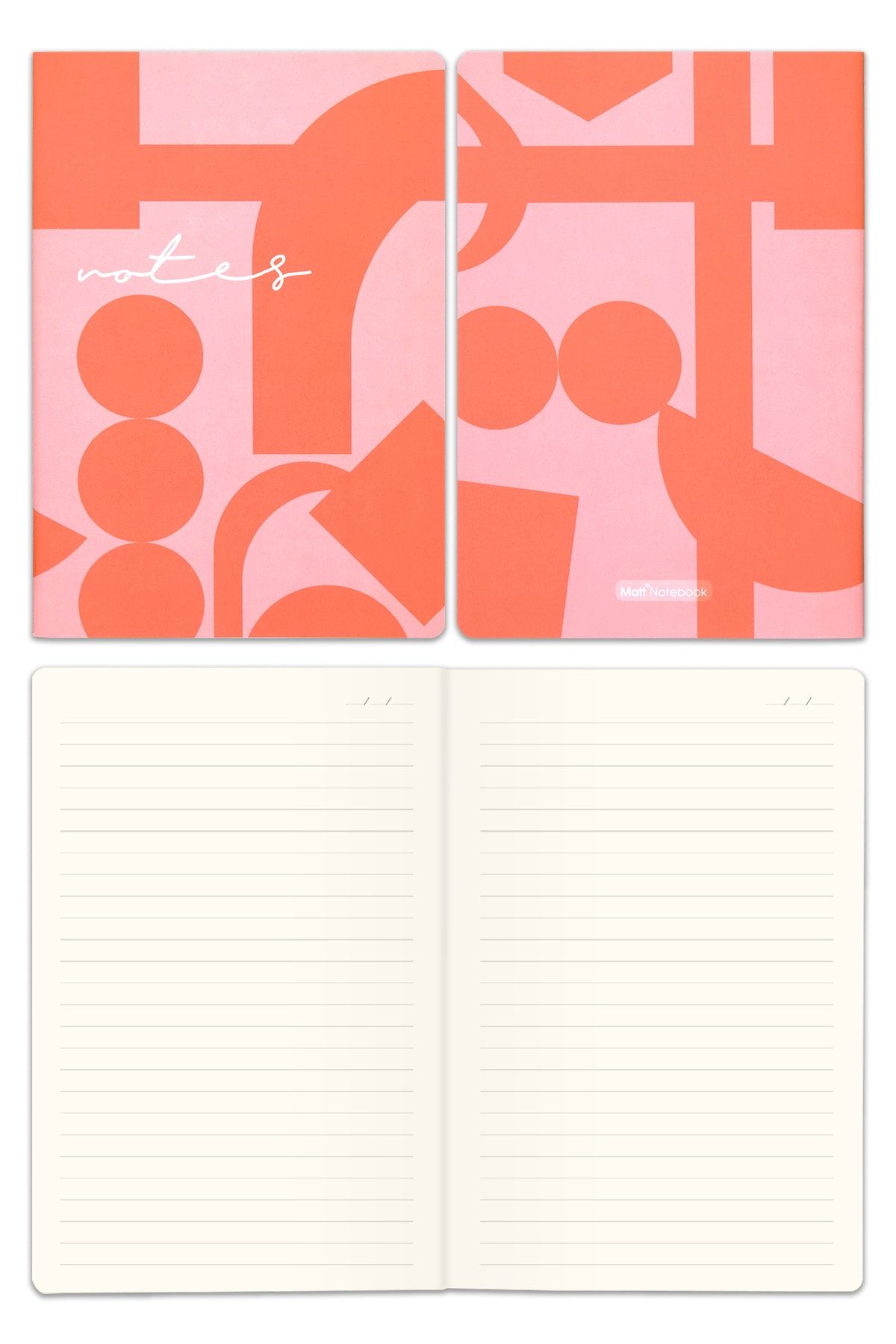 Matt Notebook-A5 Notebook Set of 4 Striped Tailor Sewing 7