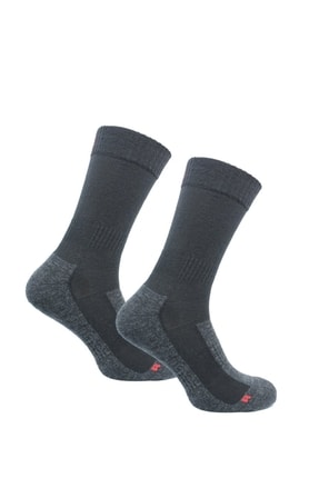 Siyah Leonardo Ikili Paket Merino Yünü Outdoor Çorabı NORF-LEONARDO-2PK-X-066