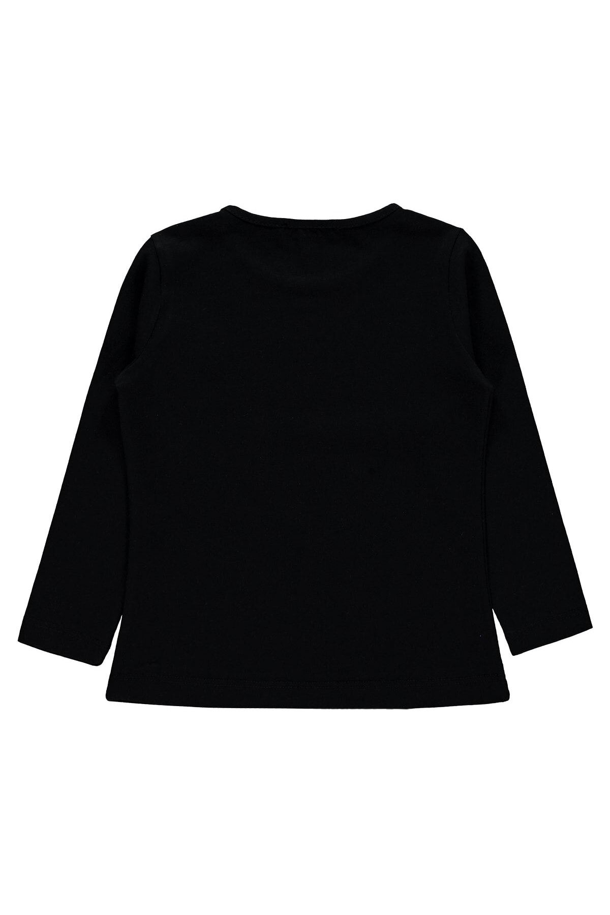 Kız Çocuk Sweatshirt 2-5 Yaş Siyah