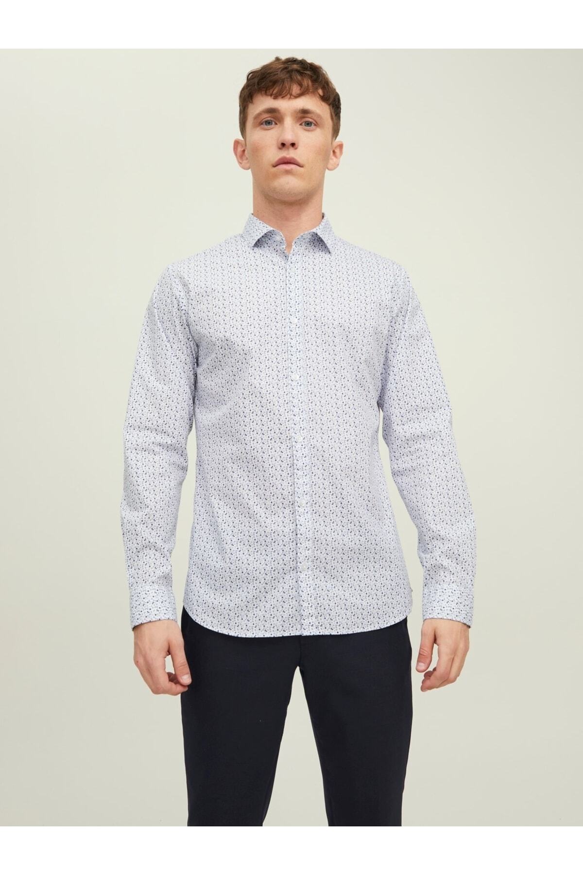 پیراهن مردانه راسته آستین بلند | جک اند جونز Jack & Jones 12215450 - تصویر 6