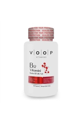 Vitamin B12, Biotin Ve Foik Asit Içeren Takviye Edici Gıda 60 Kapsül VoopB12Kapsül
