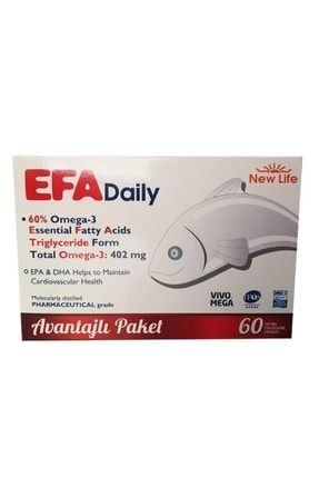 Newlife Efa Daily 60 Kapsül Avantajlı Paket NWLFDLY60