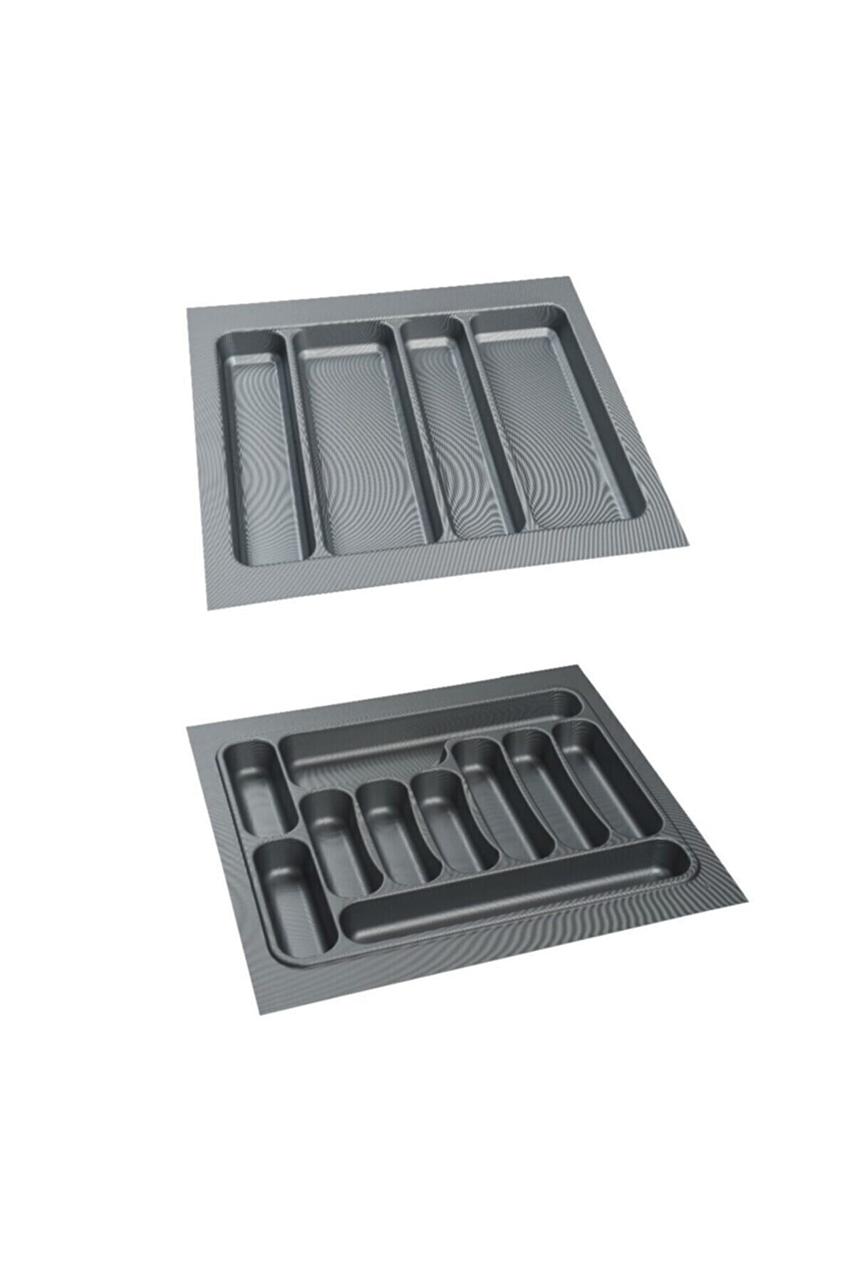62/49 Cm 2-Piece Set Drawer Inner Groin and Bucket Grey Can Be Cut to 50/40 Cm