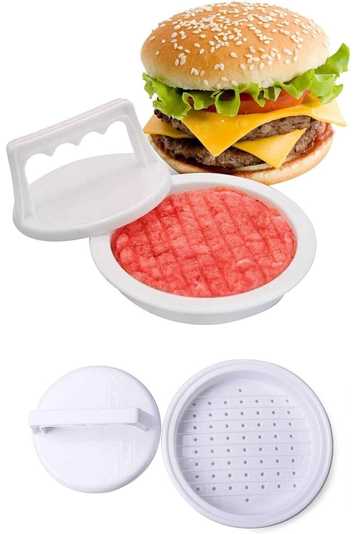 Xnews Hamburger Yapma Aparatı- Hamburger Pres Ve Köfte Kalıbı