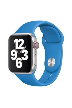 Apple Watch 1 2 3 4 5 6 Se 38-40-41 mm Uyumlu Ayarlanabilir Silikon Spor Soft Kordon Kayış silikonkordon38-40